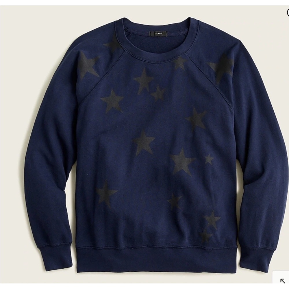 J.Crew magic rinse star sweatshirt navy blue - size XS